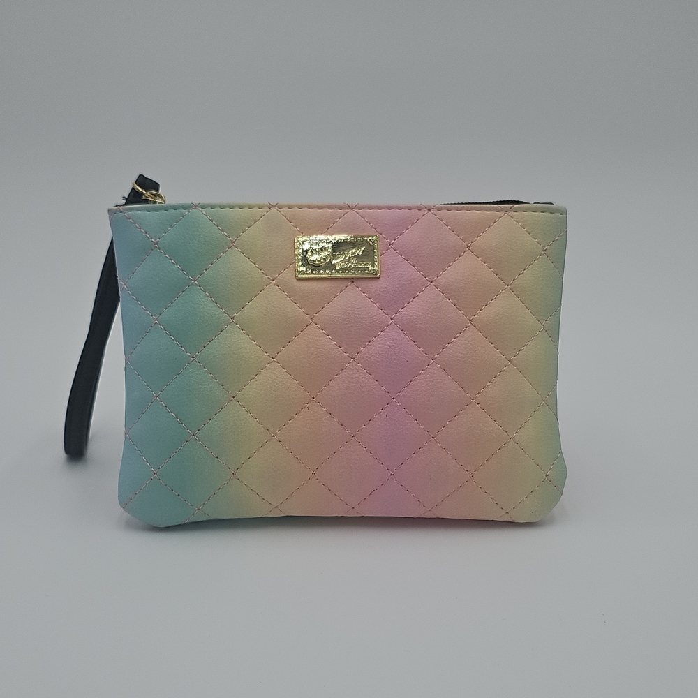 Betsey Johnson Pastel Quilted Wristlet